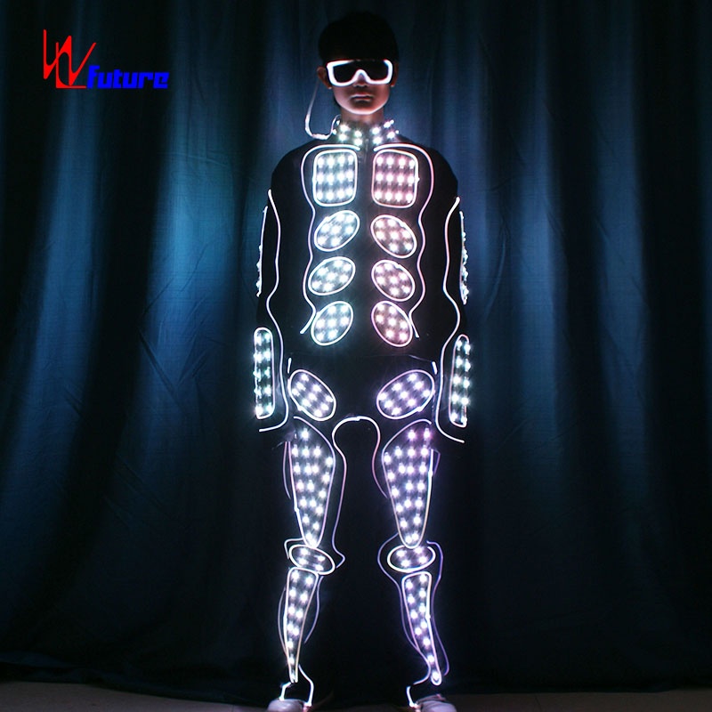 Future full-color light-emitting clothing LED clothes handsome glasses muscular man stage performance clothing WL-163