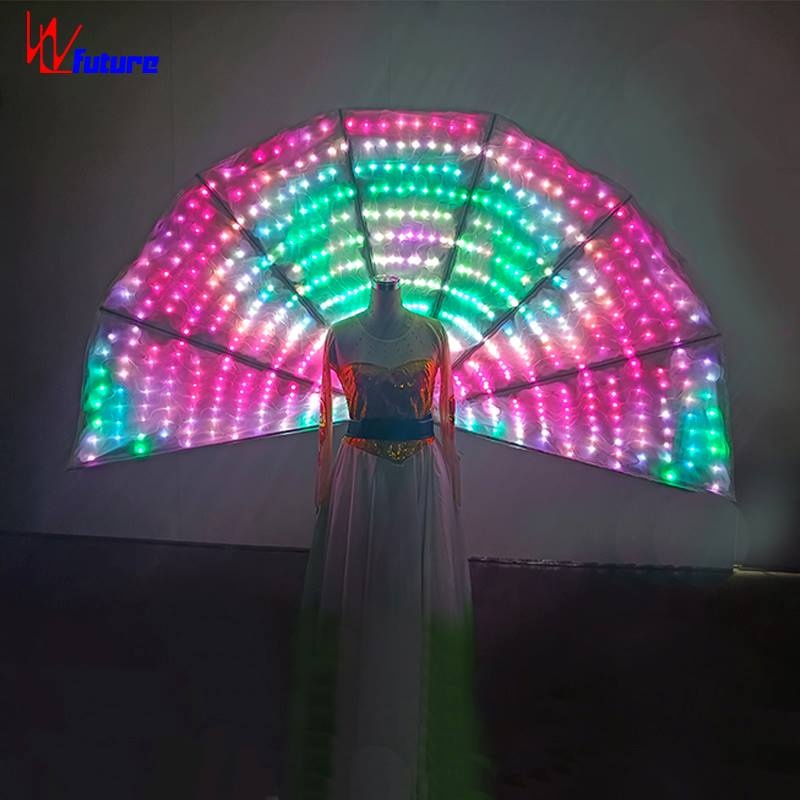Full color luminous peacock fan