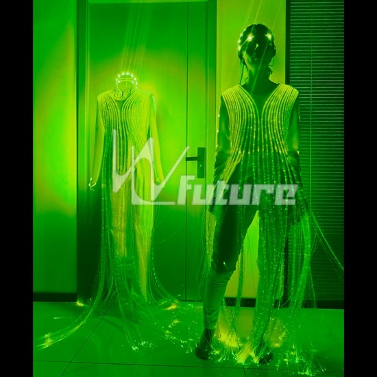 Fiber optic LED light-up ballet costume