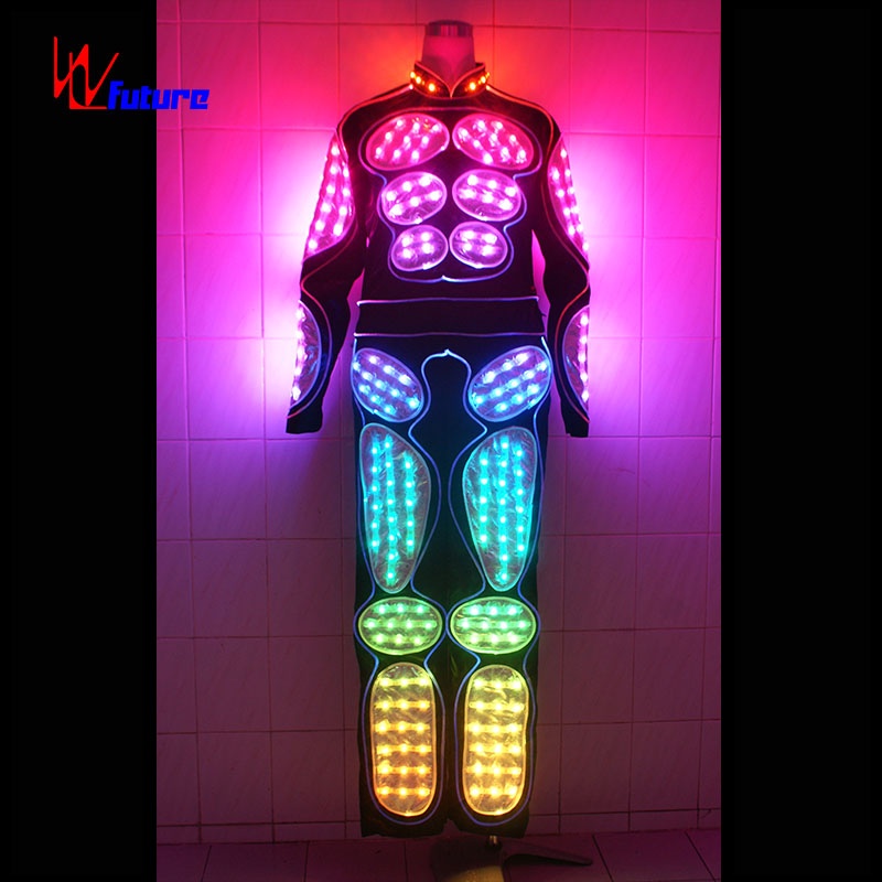 Costume Fiber LED Costume Dance Stage Performance Stage Dance Costume Adult luminous unisex Performance Costume WL-62