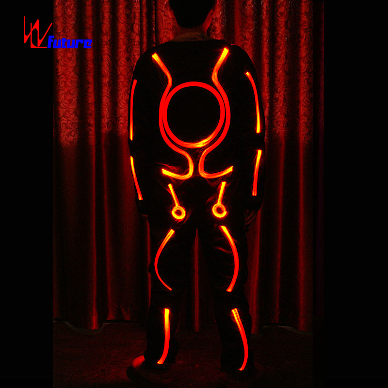 Full-color light-emitting fiber optic jumpsuit