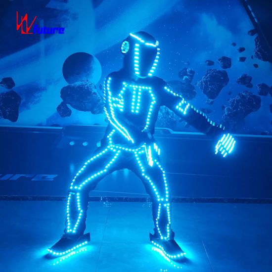 Creative dazzling technology burst of LED light dance clothing