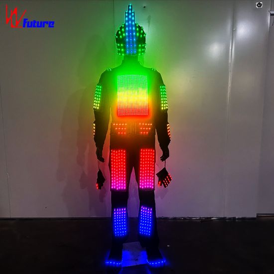 LED light smart warrior suit and helmet