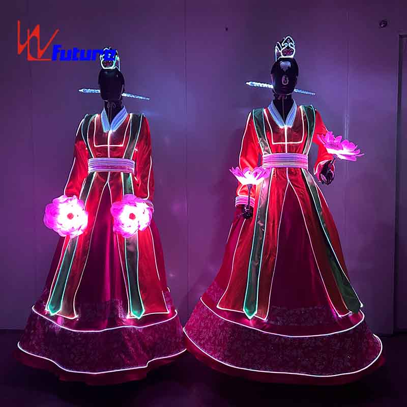 创意光纤发光朝鲜族民族表演服装
