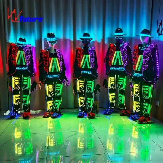 光纤LED发光显示屏服装