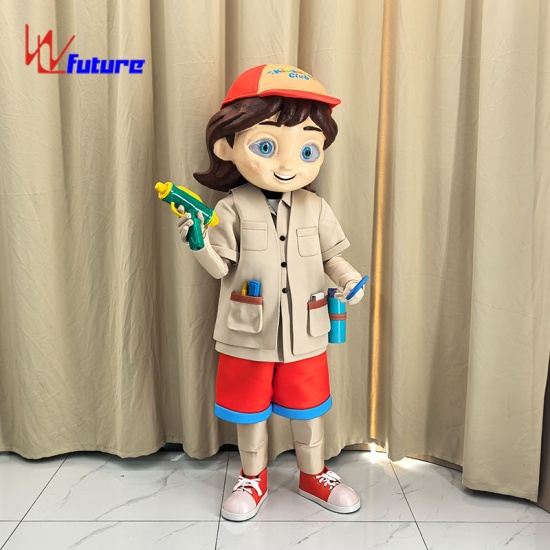 3D立体女孩吉祥物人偶服装