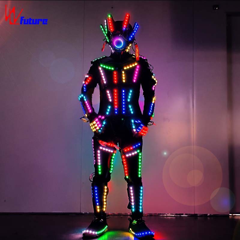 Cyberpunk LED Glow-in-the-Dark Dance Performance Costume