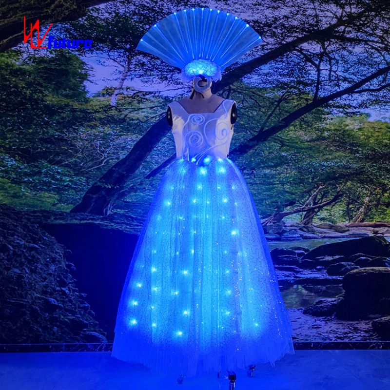 光纤LED发光派对舞蹈活动表演头饰公主裙