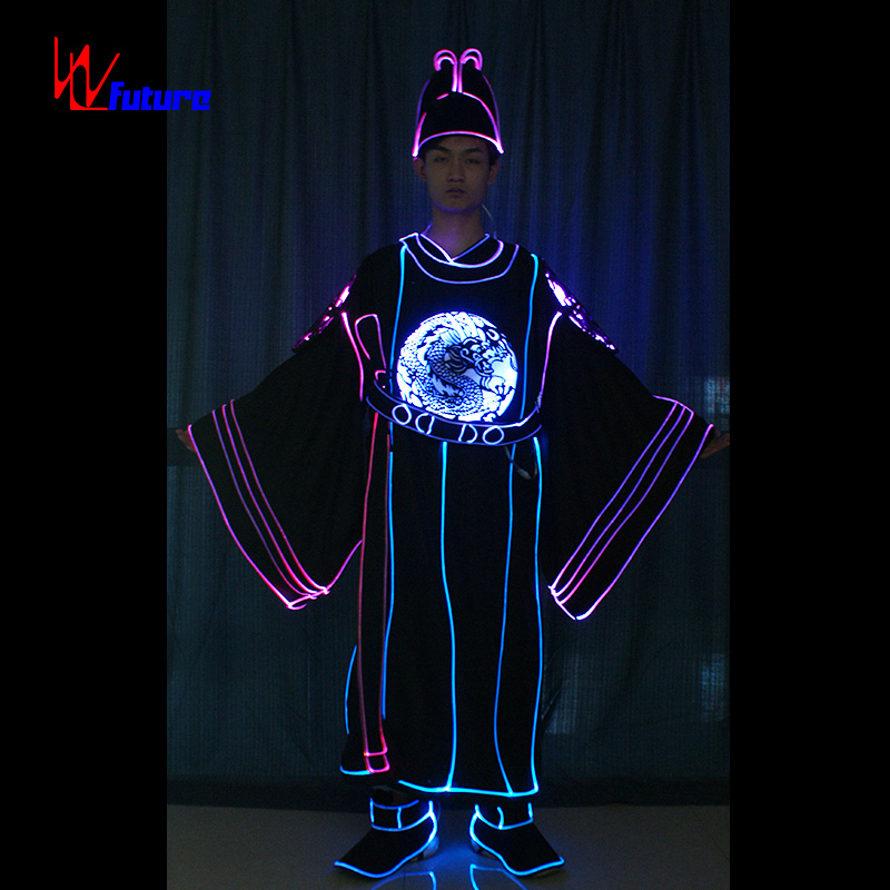 LED optical fiber light dragon robe