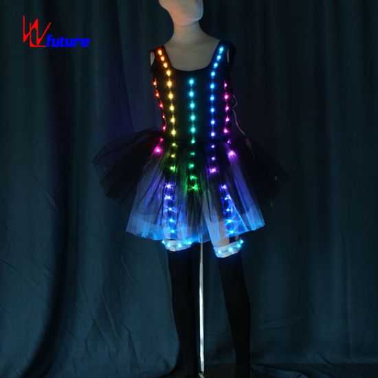 LED glow dance dress for party event
