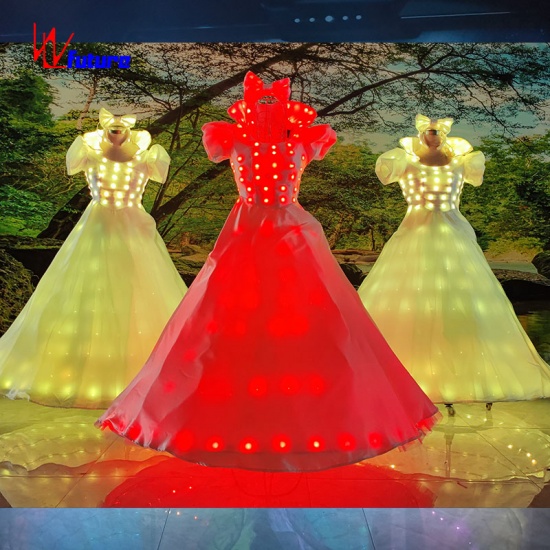全彩LED发光公主裙和头饰