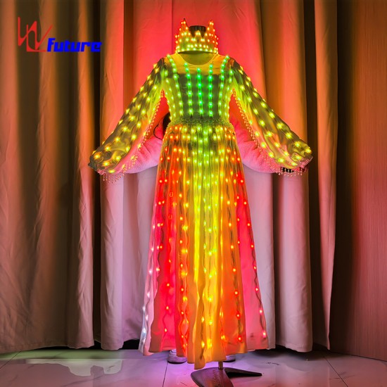 LED皇冠发光礼服-完美的舞台表演服装