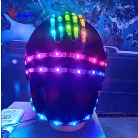 未来全彩LED发光头盔幻彩变色发光道具WL-137
