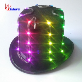 Future LED light props full color color change dress hat WL-154