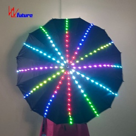 未来LED发光道具全彩发光雨伞无线射频遥控伞WL-162A