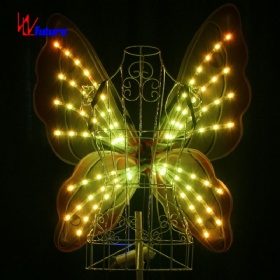 未来LED肚皮舞翅膀发光蝴蝶翅膀万圣节表演服装道具精灵的翅膀WL-171E