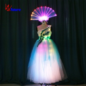Future full color light skirt angel wedding dress hot dance skirt light headdress WL-174