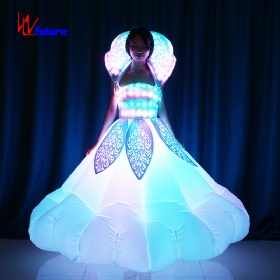 未来创意充气LED发光裙子蓬蓬裙爆款可爱礼服裙子巡游活动道具服装WL-179