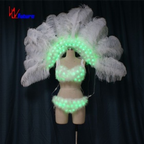 Future ISIS Luminous wings Belly dance performance costume Brazilian Carnival Halloween feather peacock tail wing prop WL-187