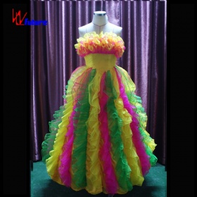 Flower fairy LED light display strapless skirt WL-06