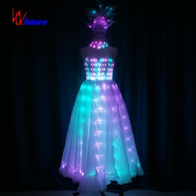 The popular LED luminous skirt Exotic dancing Princess Maxi dress WL-198