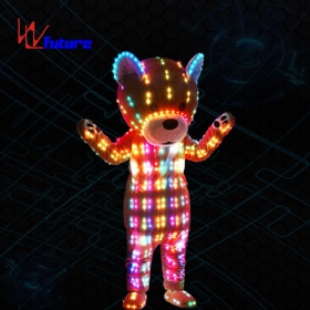 Future personalized customized props simulation teddy bear mascot LED light-emitting clothing WL-228