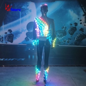 Future custom magic color light clothing unisexual holiday activities vest personality headwear LED light clothing WL-301