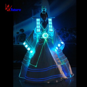 Future custom dress Korean classical maid Princess costume stage optical fiber luminous dress WL-249