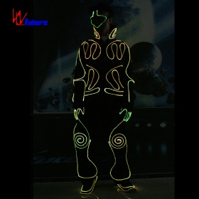 可编程全色光纤发光舞蹈服LED光男孩团体舞蹈服装舞蹈表演锐舞服装WL-251