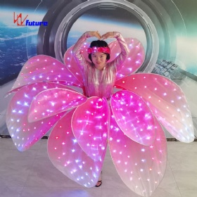 Magic LED light petal dance skirt