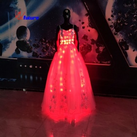 Luminous slip dress