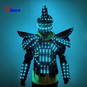 led luminous robot costume
