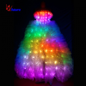 LED抹胸发光婚纱长裙WL-021