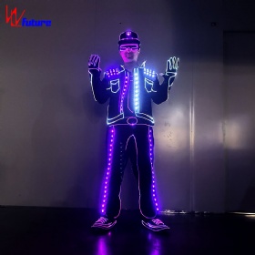 Fiber optic LED cool street dance stage performance costumes