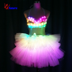 LED Light Luminous Clothing Dance costumes  for belly dance girls dresses Glow Party Dresses