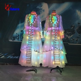 全彩变色夜光舞演出服装裙子WL-32