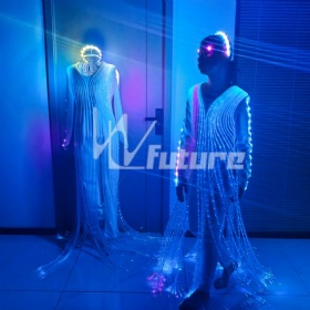 Fiber optic LED light-up ballet costume