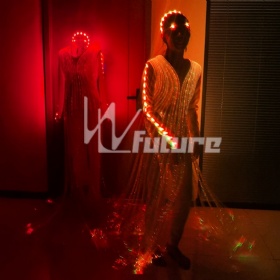 Fiber optic LED light-up ballet costume