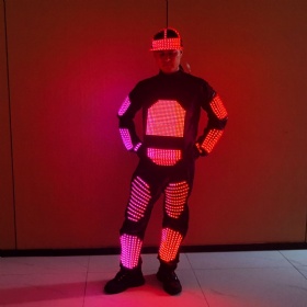LED illuminated display clothing