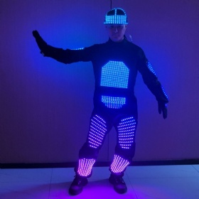LED illuminated display clothing