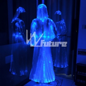 Fiber-optic glowing Arab clothing