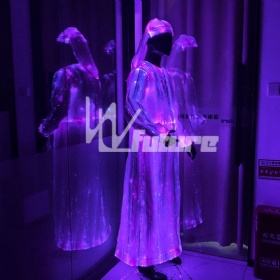 Fiber-optic glowing Arab clothing