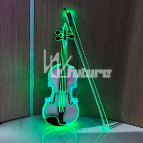Fiber optic musical violin