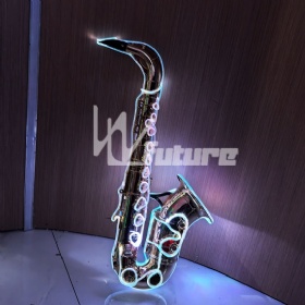 Optical fiber light-sounding saxophone