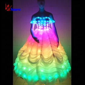 多彩LED全彩无线编程控制舞台演出长裙WL-56