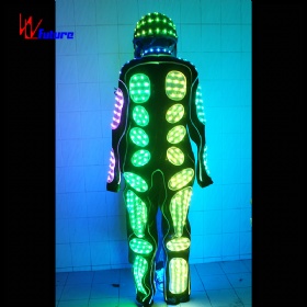 Hot!!! Programmable Controller LED dance costumes lead the performance wearing hip hop dance costumes WL-63