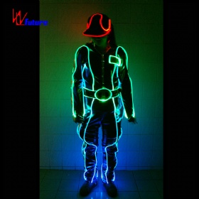 Fiber optic worker Suit Luminescent Costume Stage Performance costume programmable WL-65