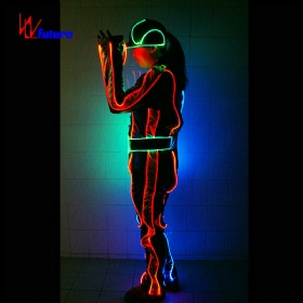 Fiber optic worker Suit Luminescent Costume Stage Performance costume programmable WL-65