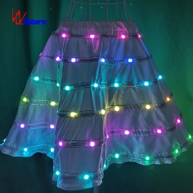 Led light emitting skirt miniskirt dance dress WL-72
