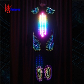光纤和 led 发光舞会舞蹈服装LED套装WL-79